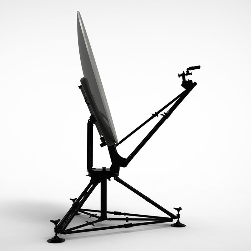 1.8m VSAT Antenna Carbon Fiber Manual Offset Flyaway Antenna 98KG Tripod type