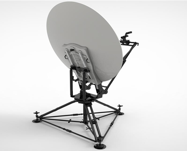 1.8m VSAT Antenna Carbon Fiber Manual Offset Flyaway Antenna 98KG Tripod type