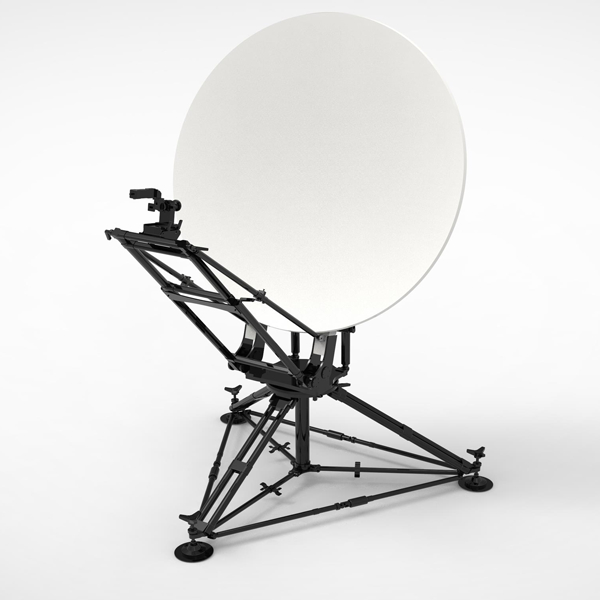 1.8m VSAT Antenna Carbon Fiber Manual Offset Flyaway Antenna 98KG Tripod type