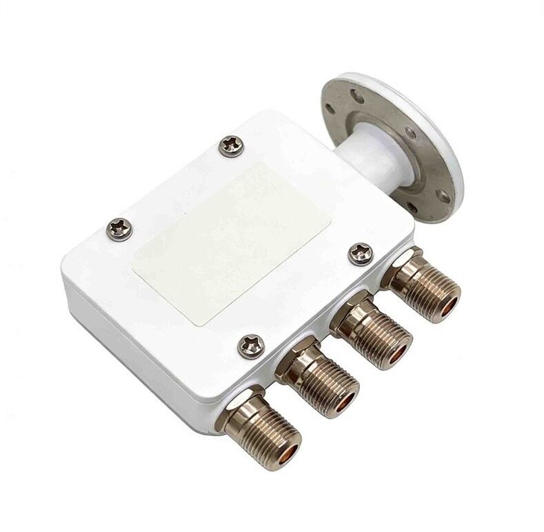 VSAT LNB Ku Band Quad LNB with 4-output, 0.7dB Noise Figure and Universal Switching for Satellite Systems