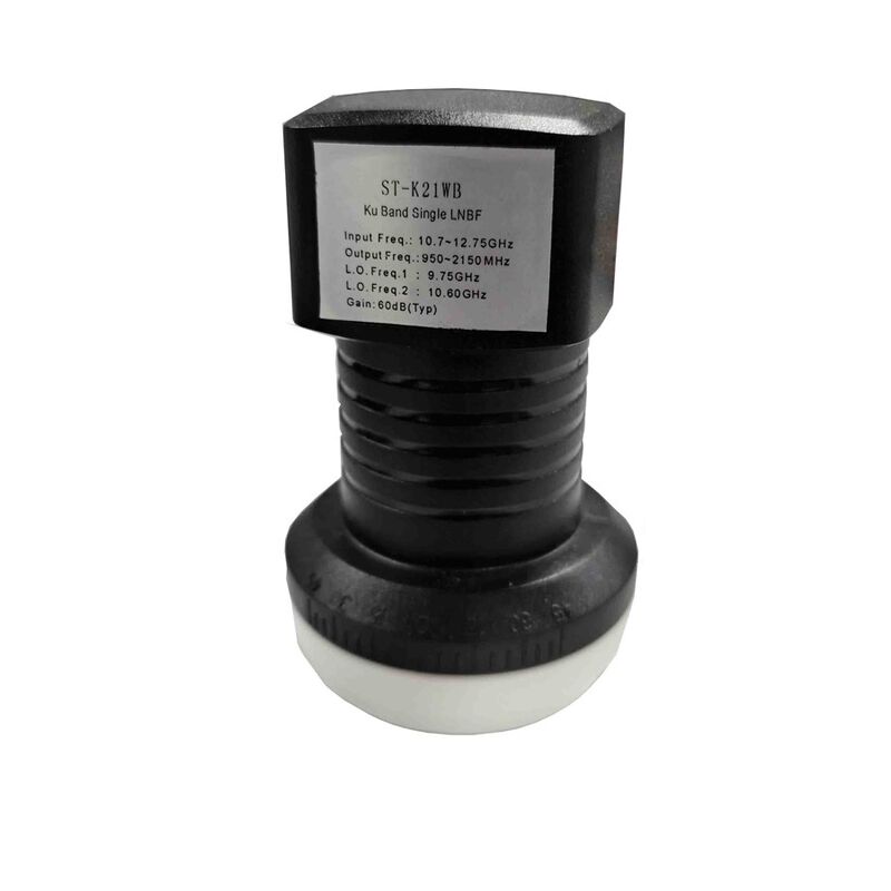 ST-K21WB High Gain Low Noise KU Band LNB - Horizontal, Universal Single Output for VSAT, China Supplier
