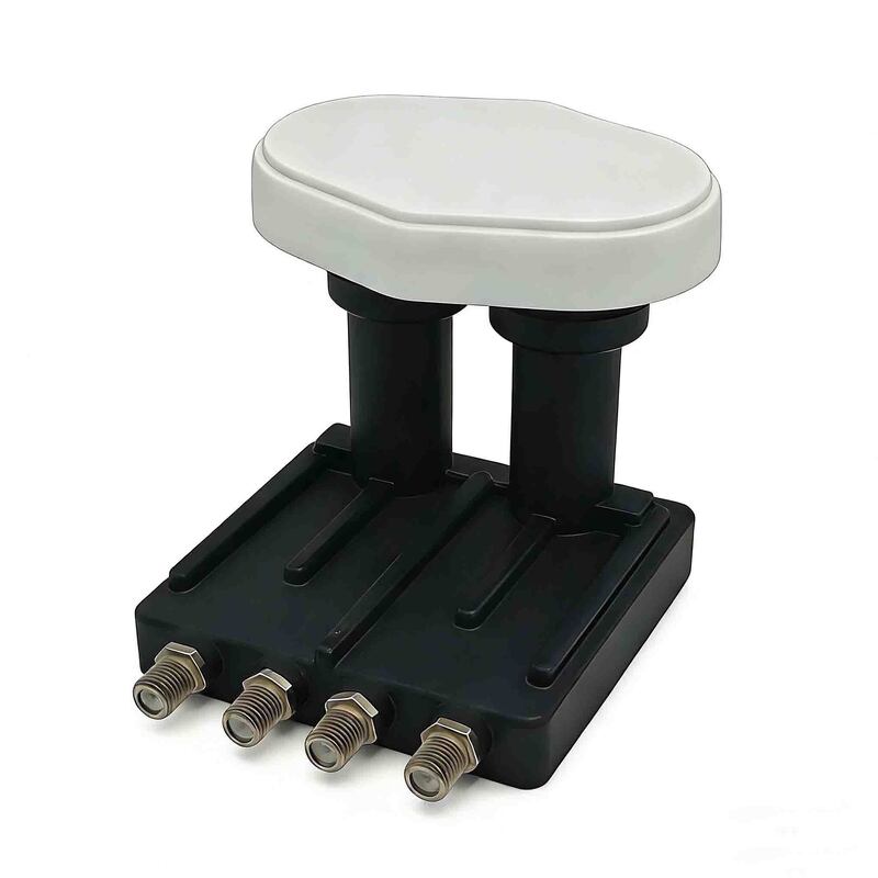 Ultimate Dual Satellite Solution: 8-Output Monoblock Quad LNBF ST-K242F with 0.7dB NF & Full Ku Coverage