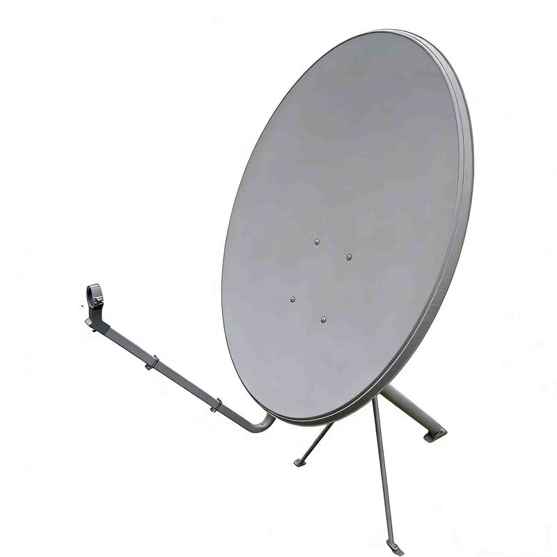 Galvanized Steel 60cm Ku-Band Dish - 10.7-12.75GHz, Heavy-Duty for Satellite Communication