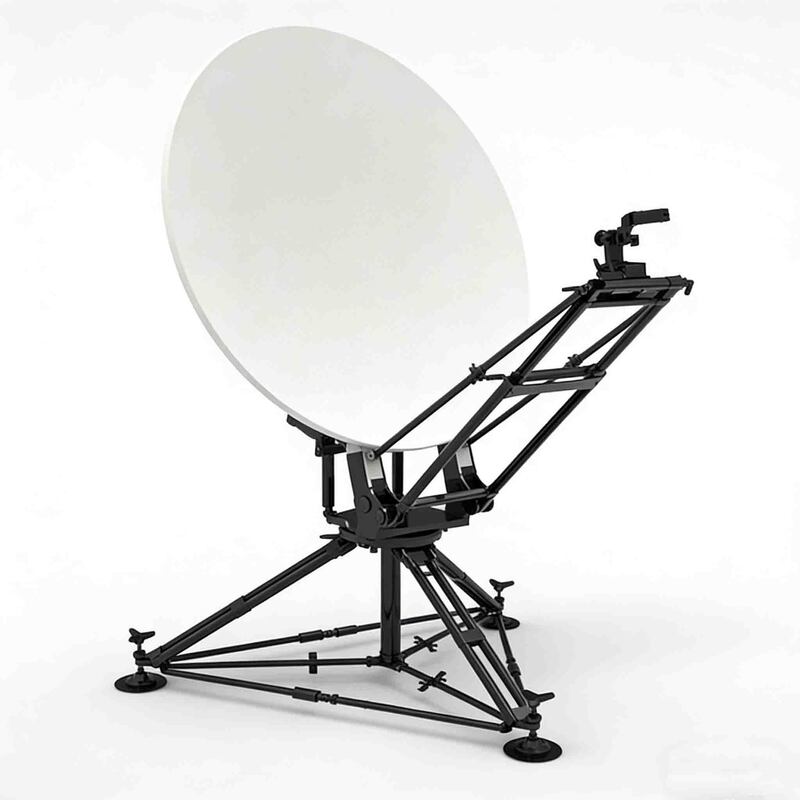 1.8m Carbon Fiber VSAT Antenna - 98kg Lightweight Flyaway Antenna with Multi-band Support for Rapid Deployment