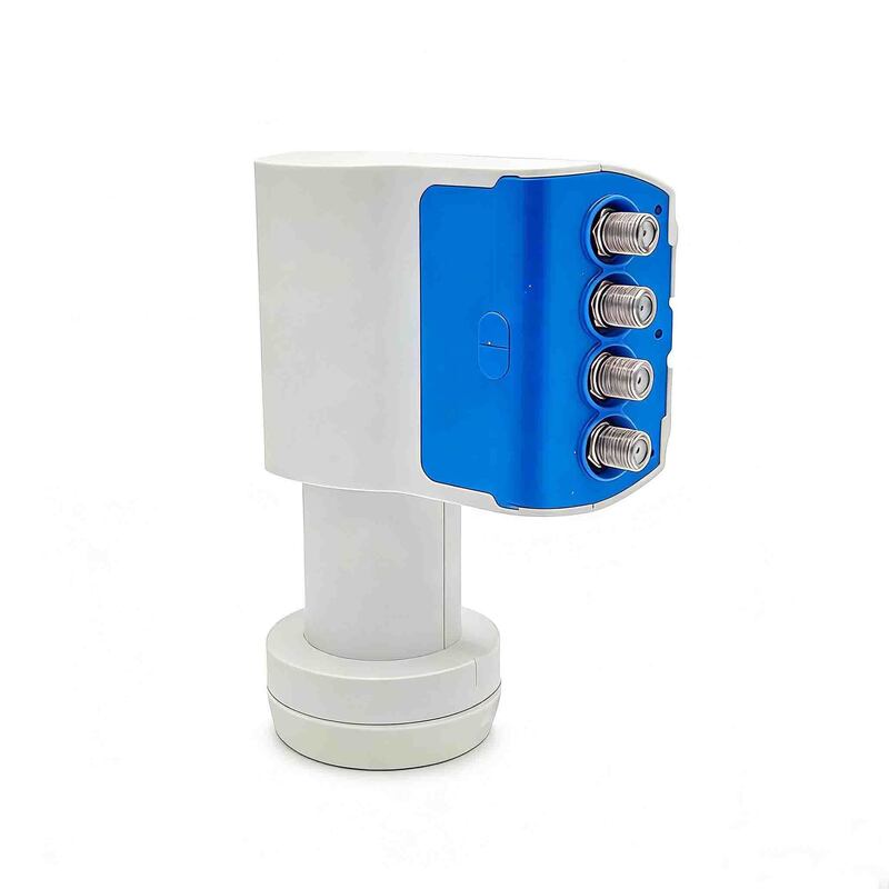 Low Noise Universal Quad LNBF - Full Ku-Band 10.7-12.75GHz, 4 Independent Outputs