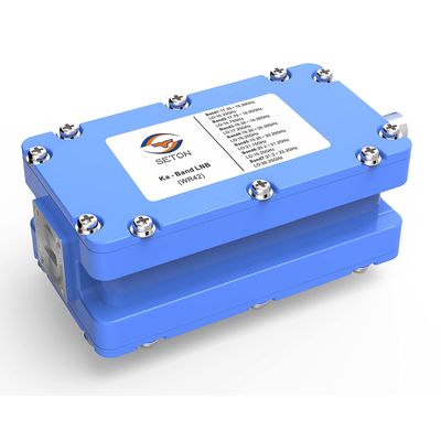 Konwerter LNB VSAT WR42 z zakresem częstotliwości 17,6 - 26,7 GHz dla systemów pasma KA