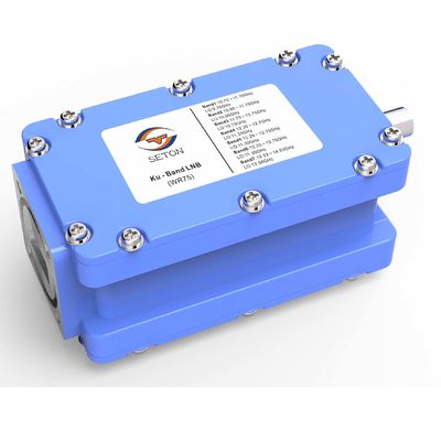 Convertisseur bas bruit VSAT bande KU avec gain élevé et faible bruit, connexion WR75, bande de garde 100 MHz